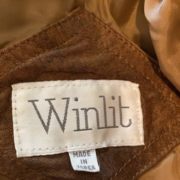 80’s long leather coat - Picture 3 of 3